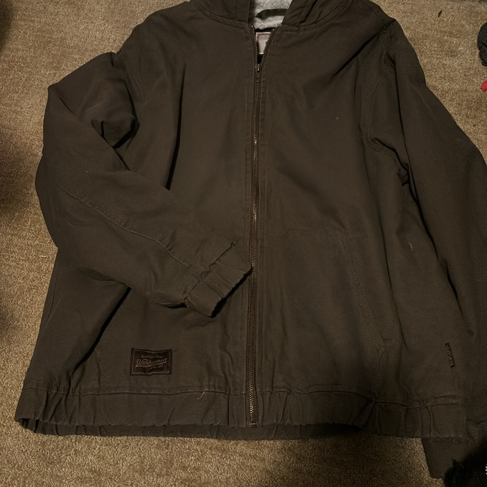 BRAND NEW Men's Brown Sherpa-Lined Jacket
